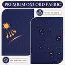 Outdoor Chair Cushions for Patio Furniture, 18.5X16X2” Patio Chair Cushions Set of 6, Waterproof Square Outdoor Seat Cushions with Non-Slip Bottom & Ties, Fade Resistant Chair Pads, Navy, 18.5x16x2 Inch | 6 Pack