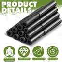 12 Pcs Golf Club Extensions Carbon Fiber Golf Shaft Extension Rod 2 Pcs 02ab Adhesive Shaft Extender Spiral Design for Industrial Equipment Home Repair,0.49 0.52 0.55 0.58 Inch