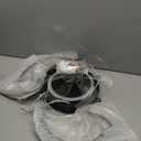 Flower Ceiling Fans with Lights and Remote, 34.5 Inch Modern Low Profile Flush Mount Ceiling Fan, Dimmable LED Ceiling Light Fixture, Small Ceiling Fans for Bedroom, Kitchen, Indoor-Black