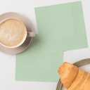 5 x Horaldaily 100 Pack Cocktail Napkins, 5x5 Inches Disposable Paper Napkins for Party Anniversary Wedding Birthday Bridal Baby Shower (100,Sage Green）
