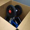 All Terrain Steerable Knee Scooter Crutch AlternativeDeluxe Medical Scooter Double Handbrake,for Adults Injured Ankle & Foot Recovery Scooter in Blue