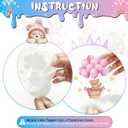 25PCS Moon Baby Bear Cupcake Topper and Bear Acrylic Cake Topper, Jungle Animal Theme Cupcake Party Supplies for Baby Shower Decorations Newborn Party Supplies (Pink)