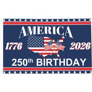 250th Anniversary USA Flag 3x5 FT 3-Ply Double Sided Flag Outdoor