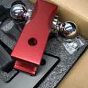 Orion Motor Tech Adjustable Trailer Hitch for 2.5 in. Receiver, Dual-Ball Mount Tow Hitch with 8" Drop/Rise 2" & 2-5/16" Balls, Drop Hitch with Locking Pins for Class IV V Vehicles 8000-18500 GTW, Red