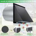 6 Inch Hooded Wall Vent with Screen and Damper,6 Inch Wall Exhaust Vent Cover Dryer Ventilation Cap Exterior for Kitchen Range Hood Air Exhaust,External Extractor w/Non Return Flap,Galvanized Steel