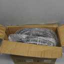 Jinei 36 Pack Black Charger Plates 13 Inch Plastic Beaded Round Charger Plates Wedding Table Decoration Reusable Dinner Plate Tray for Birthday Party Holiday Event