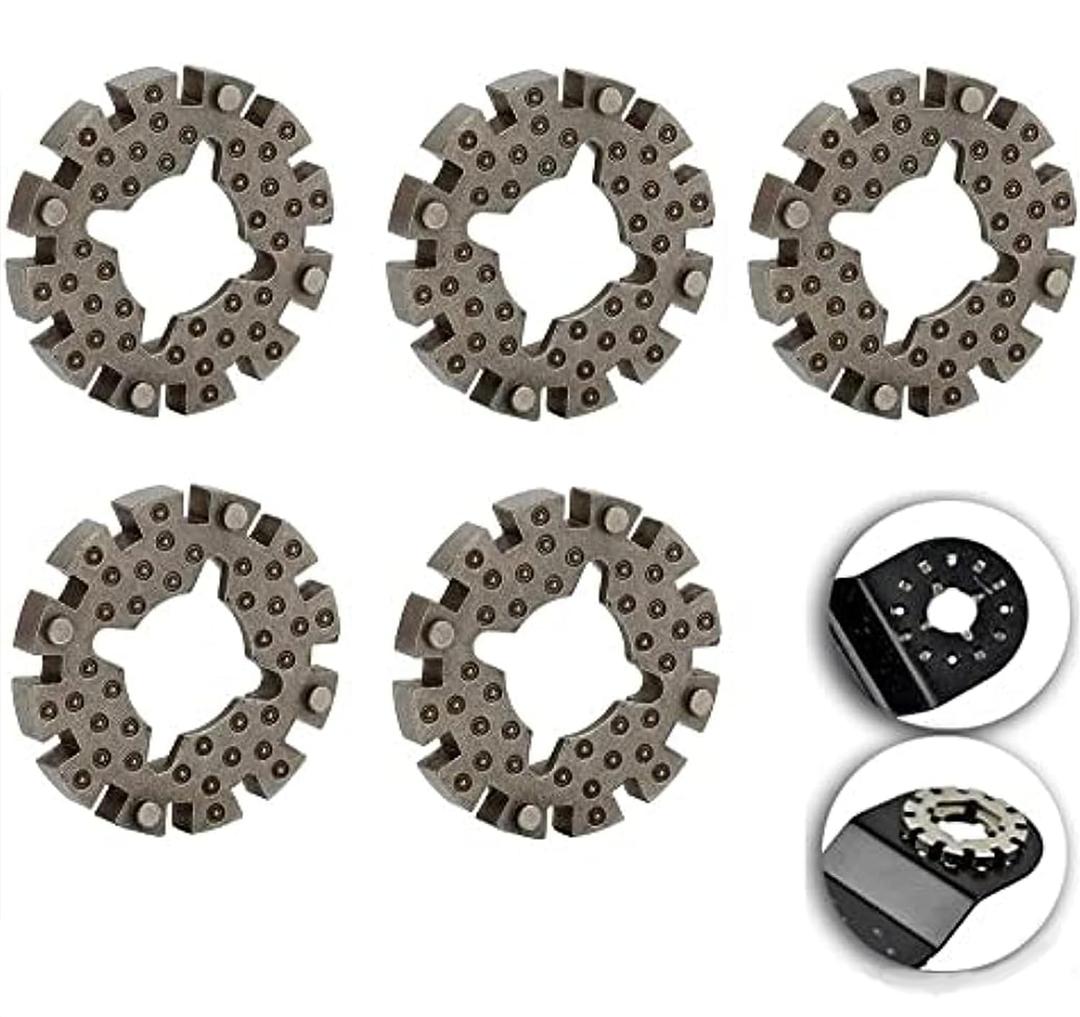 5pcs Adapters for Rockwell Sonicrafter Oscillating Tool Saw Blades - Universal Shank Converter for Star Lock Saw Blades -Multi Master Power Tool Woodworking Accessory for Enhanced (Not for M-Akita)