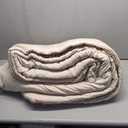 Bedsure Comforter Queen Size 5 Pieces - Queen Size Comforter Set with Checkered Throw Blanket and Decorative Pillow, Lightweight Bedding, All Season Bedding Sets, Linen Beige (01 - Linen Plaid)