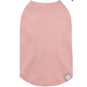 KYEESE 1Pack Waffle Dog Shirts for Small Dogs Stretchy T-Shirts Lightweight Tank Top Sleeveless Striped Vest Breathable Pet Outfit, X-Large, Striped