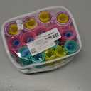 30 Pieces Plastic Hair Rollers - Self-Grip Curlers in 5 Sizes, No Heat Required for DIY Hair Styling and Salon Use