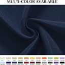 Softalker Round Tablecloth, Waterproof & Stain Resistant Table Cloth Wrinkle Free Fabric Washable 210GSM Polyester Table Cover for Dining/Party/Outdoor - 90 inch,Navy Blue
