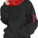 Unisex Anime Hoodie Cosplay Costume Men Black 3D Novelty Hooded Sweatshirt Pullover Jacket Outerwear Coat for Women (2XL-Black-2)