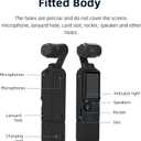 Silicone Protective Case Cover for DJI Osmo Pocket 3 Silicone Sleeve Protective Cover Handheld Gimbal Action Camera Accessories(Black)