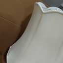 Woanger Extra Large Scalloped Bell Lamp Shade, Cream Linen, 16 x 14.37 Inch, 18 x 17.5 Inch