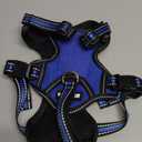 WINSEE Service Dog Vest No Pull Dog Harness with 7 Dog Patches, Reflective Pet Harness with Durable Soft Padded Handle for Training Small, Medium, Large, and Extra-Large Dogs (Small, Dark Blue)