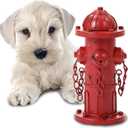 7.8" H Metal Potty Training Fire Hydrant for Dogs to Pee On, Vintage Small Dog Fire Hydrant Pee Post for Indoor or Outdoor Garden Decor