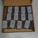 24 Pcs Chair Leg Floor Protectors Rectangle, Silicone Felt Furniture Leg Pads Caps Covers for Hardwood Floors (Fit Perimeter 5" to 5-7/8") (Clear)