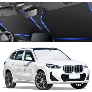 SINGARO Universal 300T Car Windshield Sun Shade, Foldable Reflective for Windshield & Window Shades with Overlapping Design, Car Interior Accessories (64.5" L x 33" W)