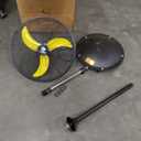 FUGOO 30'' Oscillating Wall Mount Fan With Brushless DC Motor, Large air flow range From 3200CFM to 8800CFM, 4-Speed Heavy Duty Industrial Wall Mount Fans for Factory, Commercial, Garage, Warehouse