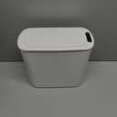 TIPGO Automatic Motion Sensor Bathroom Trash Can with Lid, 2.6 Gallon Touchless Trash Bin, Smart Garbage Can Plastic Slim Wastebasket for Bedroom, Office, Dorm (White)