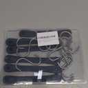 Rubber Cords with Hooks 6 Inch,Rubber Bungee Cords Heavy Duty Outdoor Rubber Tie Down Straps with S Hooks for Truck,Van,Motorcycle,Cargo,Tarps, Canvases and More (6 Pack)