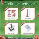 Football 3rd-Birthday Decorations Marquee Numbers: Sport Theme 3FT Large Light up Number Sign 3 Third Year Down Three Years Old Party Decoration Big Balloon Numbers Decor for Boys and Girls