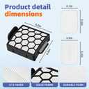 6 Foam Filter + 2 Hepa Filter Replacement for Shark ZU62 ZU60 NV255 NV150 NV251 NV151 Navigator Rotator Pet Pro Upright Vacuum Part 1238FT60 1239FT60