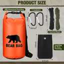 Foilswirl 1 Set Bear Food Bag for Camping Ultralight Food Hanging System Includes Waterproof Bear Bag, Nylon Ropes, Hooks for Camping Backpacking