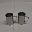 2 Pcs 16.9oz/500ml Stainless Steel Mug, Camping Mug, Double Wall Vacuum Insulated Mug, Suitable for Coffee, Milk,Juice,Tea and other Cold or Hot Drinks