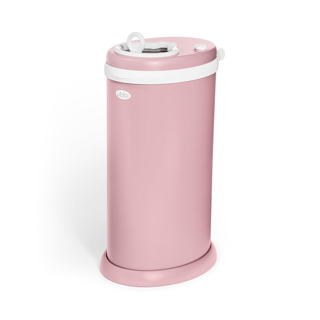 Ubbi Stainless Steel Diaper Pail, Odor Locking, No Special Bag Required, Award-Winning, Registry Must-Have, Fig Blossom, 
Capacity	8.25 liters
