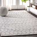 JONATHAN Y Boho Vintage Diamond Cream/Gray Indoor Area Rug 9X12 ft, Moroccan Hype for Living Room, Bedroom, Kitchen, Office, Easy-Cleaning, High Traffic, Pet-Friendly, Non-Shedding (MOH101B-9)