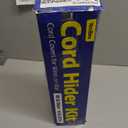 250in Cord Hider Kit, Cord Covers for Wires on Wall, Paintable Cable Raceway, Cord Hider for Wall Mount tv, tv Cable Hider Wall kit, Wire Covers for Cords, 16X L15.75 X W0.96in X H0.57in, White