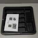 Homecor Silverware Organizer - Expandable Large Kitchen Drawer Organizer Utensil Organizer with 2 Removable Knife Blocks, 22"x 19"Cutlery Tray Drawer Dividers for Kitchen Flatware(6-9 Slots) (Black)