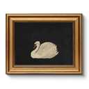 HUARCEY Gold Framed Vintage Wall Art for Living Room, Grace Swan Art Painting Pictures Rustic Animal Bathroom Prints Farmhouse Wall Decor Mother's Day Gifts for Mom Canvas Swan Shelf Decor for Bedroom
