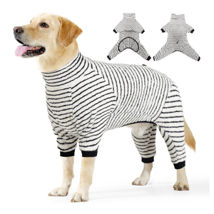 Dog Winter Coat Sweater Dog Clothes Soft Fleece Pullover Pajamas, Dog Cold Weather Coats Warm Windproof Fullbody Jumpsuit Fleece Onesie for Dogs, Thick Pet Snowsuit Christmas Black, Size XL