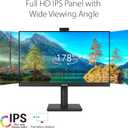 ASUS 27 1080P Video Conferencing Monitor (BE279QFK) - Full HD, IPS, 100Hz, Frameless, Built-in Webcam, Mic Array, Speaker, Height Adjustable, Ergonomic Design, Eye Care, Wall Mountable