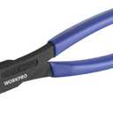 WORKPRO 8 Inch Nail Puller, End Cutting Pliers - Black Finish Chrome Vanadium Steel, High Leverage End Cutting Nipper, Carpenters Pincers, End Snips for Pulling Nails or Cutting Wires (Large)