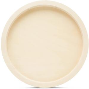 Circle Wood Panels for Painting 14 inch Diameter, Pack of 1 Round Canvas Boards, Unfinished Wooden Trays for Crafts, by Woodpeckers