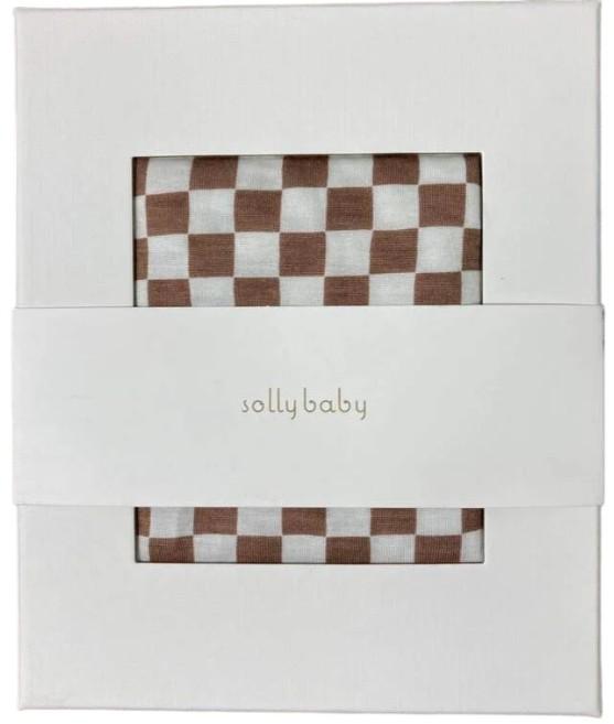 Solly Baby Wrap, Mocha Chequer