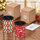 Christmas Clear Ice Cube Maker, 2.5" Stainless Steel Crystal Clear Ice Ball Maker, Ice Molds for Whiskey/Old Fashioned Cocktail/Bourbon, Whiskey Bourbon Gifts for Men, Dad, Husband (Bundle B(2 Pack)