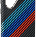 Sanptoch For Magnetic Carbon Fiber Texture Phone Case For Samsung Galaxy S24 S23 Ultra Matte Classic Stripes Shockproof Hard
