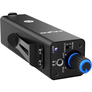 FZONE Upgraded in-Ear Monitor Amplifier Portable IEM with Super Great Sound Quality, Stereo/Mono Switch, Enhanced Durable Belt Clip