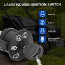 Lawn Mower Ignition Switch 4 Position with Key 7 terminals Compatible with Husqvarna AYP Craftsman Poulan Sears Lawn Mower Rider Replace# 193350 532193350
