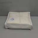 MooMee Bedding Sheet Set 100% Washed Cotton Linen Like Textured Breathable Durable Soft Comfy (Solid Cream White, King)