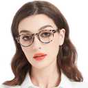 OCCI CHIARI Reading Glasses for Round Face Women Lightweight Eye Glasses Designer Readers 2.5