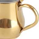 17oz 500ml Stainless Steel Teapot with Removable Infuser, Stovetop Dishwasher Safe Gooseneck Small Tea Pots for Loose Leaf & Tea Bags (Gold)