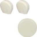 Explore Land Spare Tire Cover Fits Entire Wheel Size 26-27.75 inch - White Bundle with Tire Cover 2 Pack Fits 26-28.75 inches - Off White