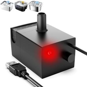 PETNF Dog Water Fountain Water Pump Replacement for PETNF 3 Gallons Stainless Steel Pet Water Fountain for Large Dogs, Replacement Pump for D2223, D2341, D2322 Models, Safe, Quiet and Powerful Pump