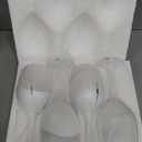 MyGift Modern Silver Long Stemmed Wine Glasses for White or Red Wine with Elegant Angled Design, Set of 4