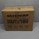 Skechers Air-Cooled Memory Foam Seat Covers,Mesh Thick Car Seat Covers,Piping Leather Car Seat Cover,Airbag Compatible,Automotive Comfort for Most Cars, Vans, Trucks, SUV(Blue,Full Set) (Black and Blue)